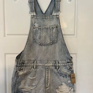 AMERICAN EAGLE szM Denim Overalls NWT